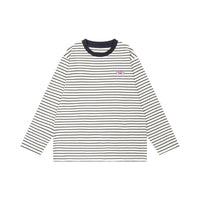 Japanese-style Retro Striped Base Layer Shirt Casual Long-sleeve Trendy T-shirt