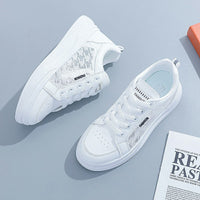 White Shoes For Women Spring And Summer Women's Breathable Versatile Casual Platform Sports