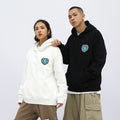 Love Foam Printed Men's Hooded Light Fleece Couple Sweater