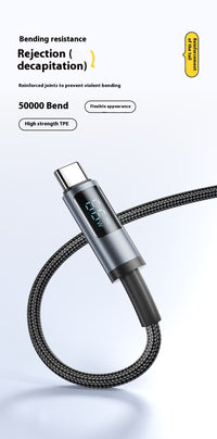 Phone Fast Charge For Pingguo 30W Android 66W Digital Display Data Line