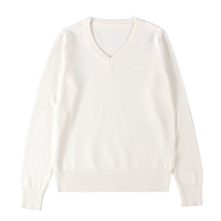 School-supplied Dark Gray Long-sleeve Knit Top