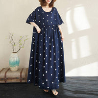 Summer New Cotton And Linen Round Skirt
