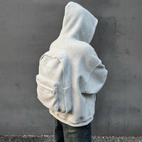 American-style Three-dimensional Schoolbag Sweater For Men