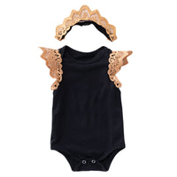 Baby Girl Sleeveless Wings Rompers Jumpsuit