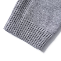 Casual Men's Solid Color Pullover Sweater High Neck