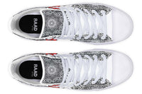 Fashion Printed Couple High Top Canvas Shoes