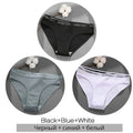 3 Pieces Set Of Women's Underwear Cotton Sexy Panties