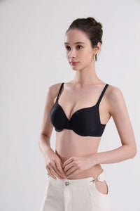 Women's Underwear French Hook And Eye Closure With Steel Ring Gathering Bra