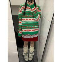 Vintage Fairisland Jacquard Christmas Sweater