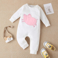 Baby Trousers Patch Embroidered One-piece Romper Multicolor Cute Pet Animal Print