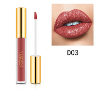 Diamond Pearl Magic Color Shiny Matte Metal Lip Gloss Lipstick