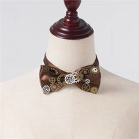 Men's Steampunk Fabric Butterfly Bow Tie