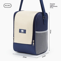 Round Lunch Box Bag Portable Thermal Bag With Thickened Aluminum Foil Insulation
