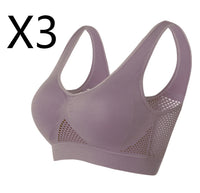 Breathable Bra Large Size No Steel Ring Hollowed Out Mesh