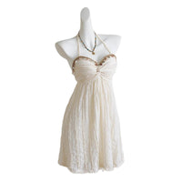 Elegant Chic Halterneck Shell-Strap Dress