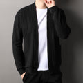 Lapel Drum Wave Men's Casual Solid Color Simple Top