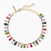 Color Crystal Color Combination Light Luxury Niche Design Temperament High-grade Collar Bone Choker