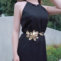Fashion Retro Tulip Large Flower Waist Chain