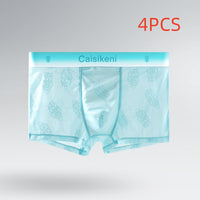 Men's Ice Silk Net Yarn Breathable Boxers