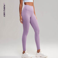 Sports High Waist Nude Feel Yoga Pants Skinny Running Fitness Pants