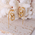 S-shaped Jewelry Personalized Tassel Geometric Earrings