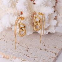 S-shaped Jewelry Personalized Tassel Geometric Earrings