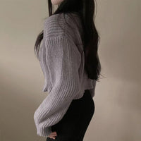 Niche Zipped Round Neck Loose Waist Trimming Short