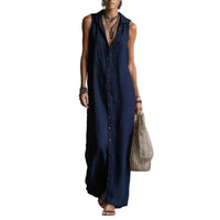 Sleeveless Long Dress Women's One-piece Dress