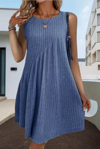 Irregularly Brushed Solid-Color Sleeveless Jumpsuit For Women