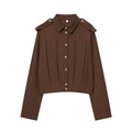 Women's Fashionable All-match Shoulder Strap Shirt