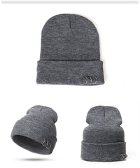Iron Hoop Knitted Hat Metal Hat Fashion