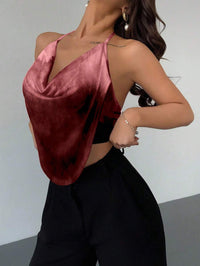 Women's Y2K Halter Neck V-Neck Backless Camisole