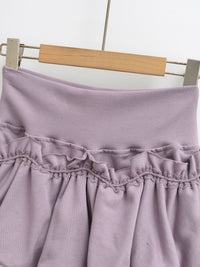 Lace Lantern Bud Mini Skirt For Women