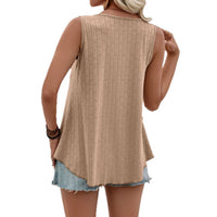 Export Crewneck Loose-fit Sleeveless T-shirt In Stock