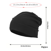 All-season, Versatile Solid-color Slouchy Beanie With A Knitted Wrap-around Design