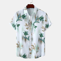 Hawaiian Floral Men's Short-sleeved Shirt Fashion
