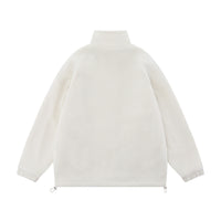 Butterfly Print Lamb Wool Sweatshirt Men