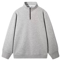 Comfortable Skin-friendly Stand Collar Zip-up Sweatshirt