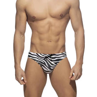 Men's Boxer Trunks Zebra Pattern Flower System