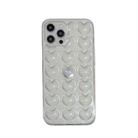 Solid Color Stereo Heart Mobile Phone Shell