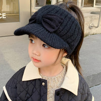 Children's Hat Empty Top Knitted Baseball Cap