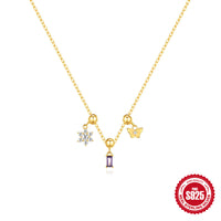 Removable Accessory Pendant Necklace With Diamonds