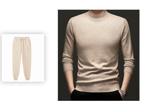 Thick Warm Sweater Half Turtleneck Simple All-matching Base