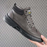 Comfortable Solid Color Fashion Casual Fleece Warm Leather Shoes