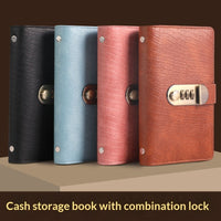 New Cash Savings Book Financial Storage Book Password Lock Savings Clip