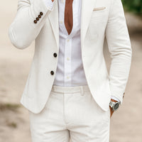 Two-piece Digital Printing Suit With Two Buttons Suit