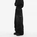 American-style Vintage Unisex Pleated Loose-fit With Large Pockets