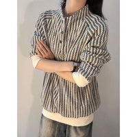 Women's Long-sleeved Stand Collar Coat