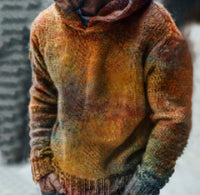 3D Digital Print Cardigan Jacket With Hood And Zipper