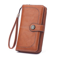 Stylish Retro Minimalism Long Wallet